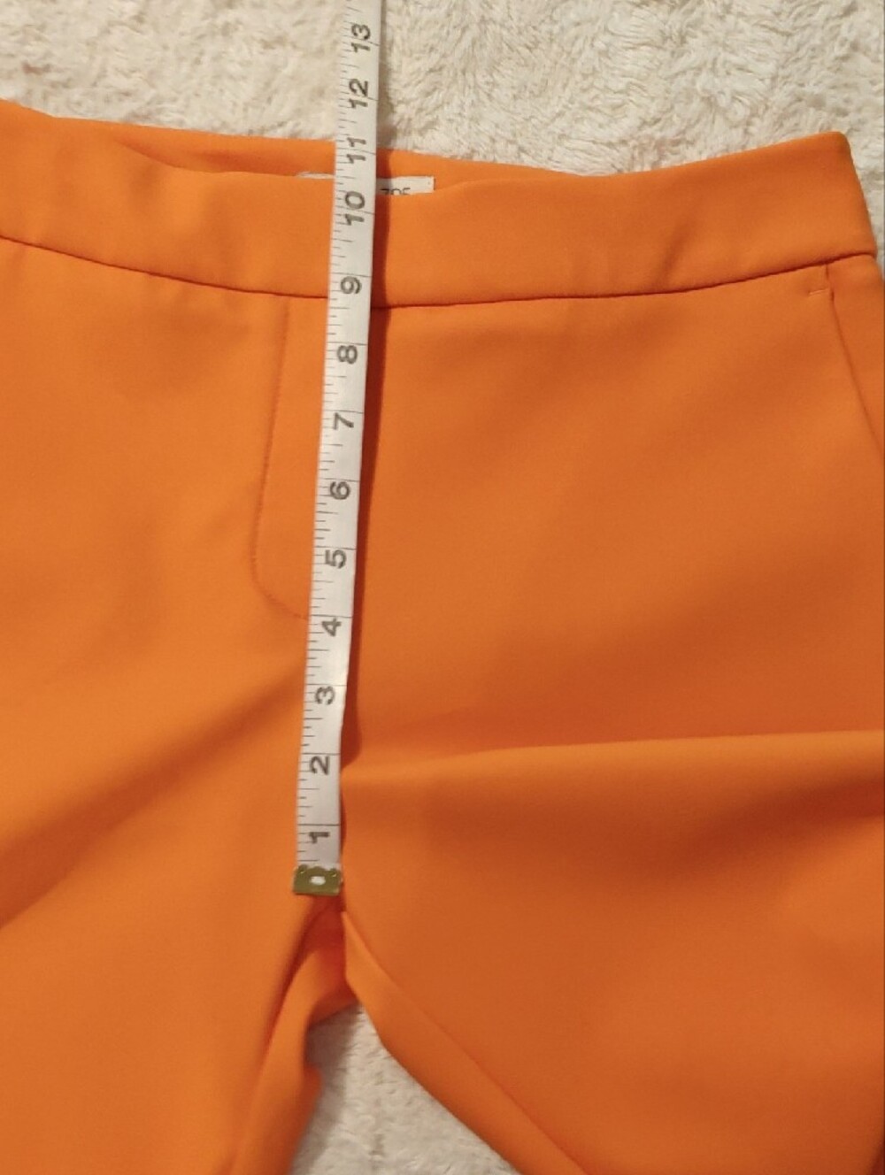 NWOT Rachel Zoe Cropped Straight-Leg Pants in Vibrant Orange - Picture 6 of 9